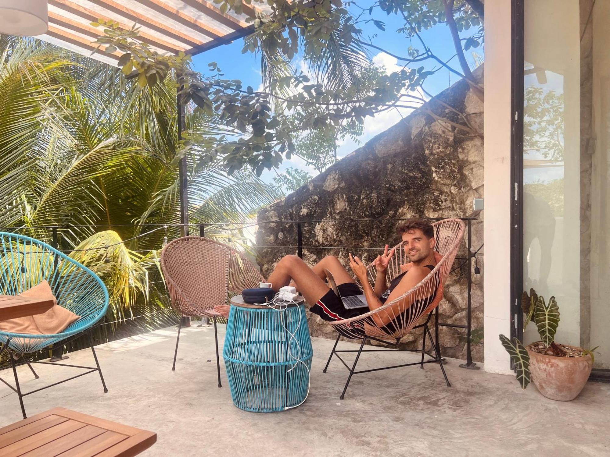 Elmar Hostel Bacalar Exterior foto